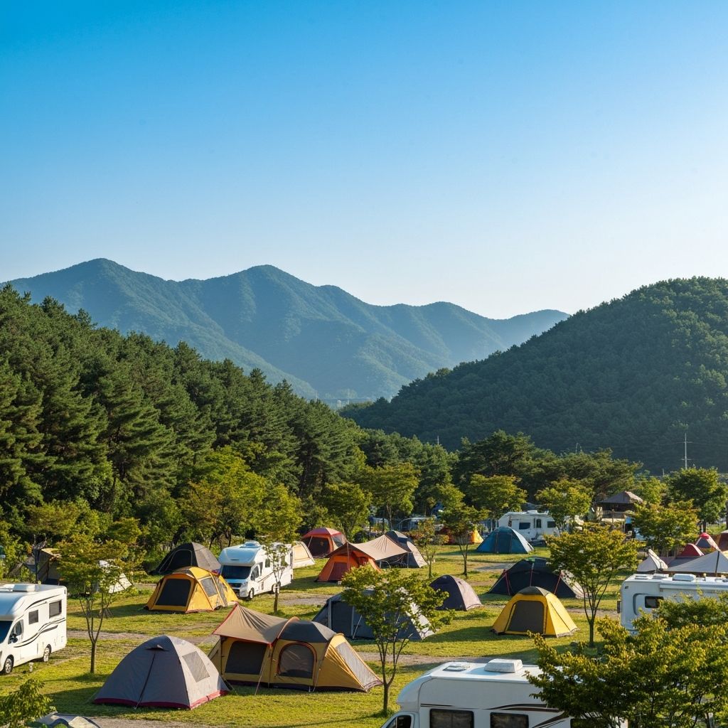 거북이 캠핑장 전경